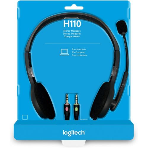 로지텍 Logitech Stereo Headset H110, Standard Packaging, Silver