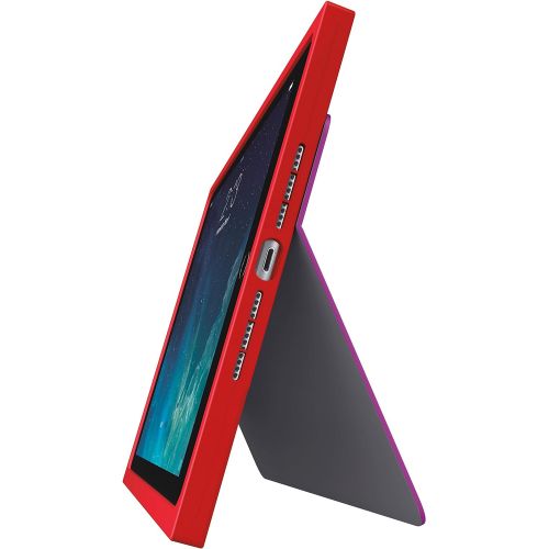 로지텍 Logitech BLOK Protective Keyboard Case for iPad Air 2, Red/Violet