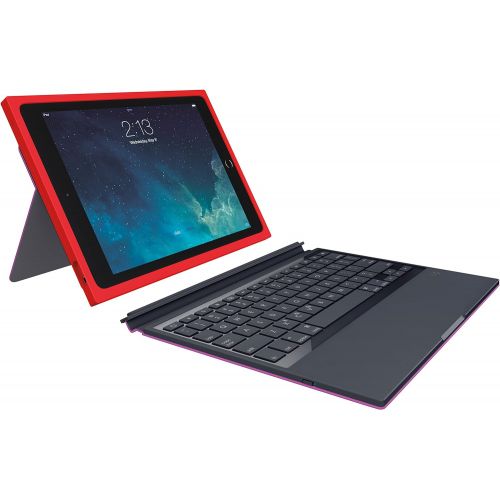 로지텍 Logitech BLOK Protective Keyboard Case for iPad Air 2, Red/Violet