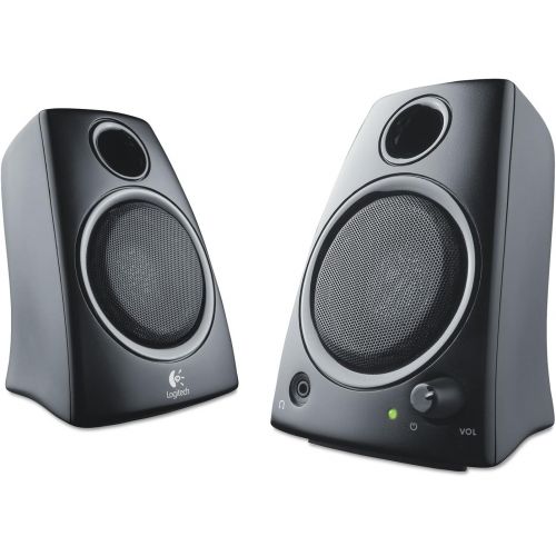 로지텍 Logitech 980000417 Z130 Compact 2.0 Stereo Speakers, 3.5Mm Jack, Black