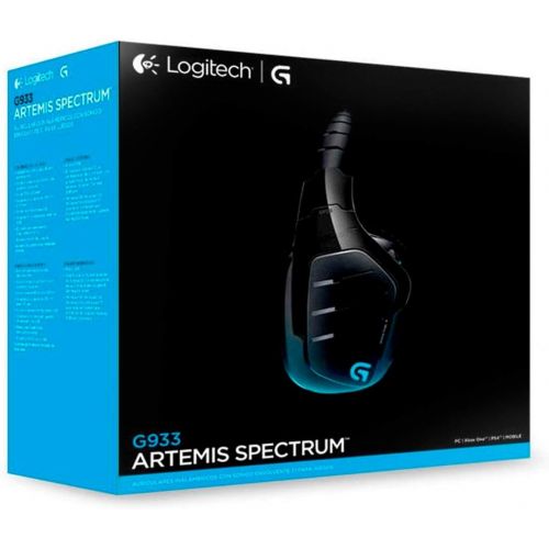 로지텍 Logitech G933 Artemis Spectrum RGB 7.1 Surround Sound Gaming Headset - 981-000585