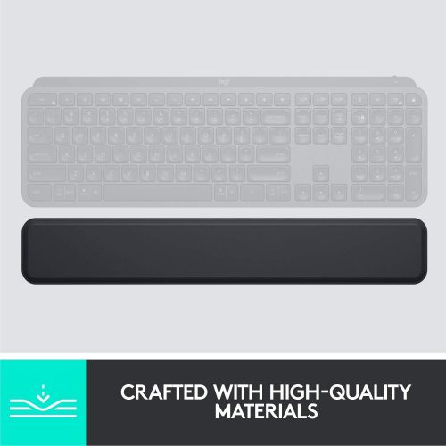 로지텍 Logitech MX Palm Rest for MX Keys, Premium, No-Slip Support for Hours of Comfortable Typing, Black