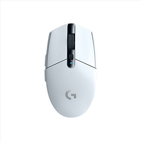 로지텍 Logitech G305 Lightspeed Wireless Gaming Mouse, Hero Sensor, 12000 DPI, Lightweight, 6 Programmable Buttons, 250h Battery Life, On-Board Memory, PC/Mac - White (German Packaging)