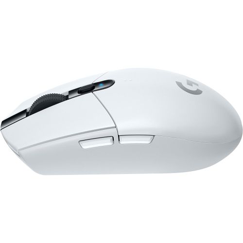 로지텍 Logitech G305 Lightspeed Wireless Gaming Mouse, Hero Sensor, 12000 DPI, Lightweight, 6 Programmable Buttons, 250h Battery Life, On-Board Memory, PC/Mac - White (German Packaging)