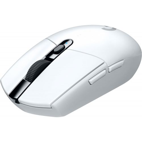 로지텍 Logitech G305 Lightspeed Wireless Gaming Mouse, Hero Sensor, 12000 DPI, Lightweight, 6 Programmable Buttons, 250h Battery Life, On-Board Memory, PC/Mac - White (German Packaging)