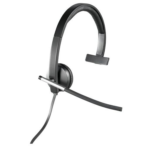 로지텍 Logitech USB Headset Mono H650e (Business Product), Corded Single-Ear Headset