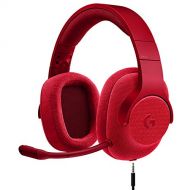Logitech G433 7.1 Wired Gaming Headset with DTS Headphone: X 7.1 Surround for PC, PS4, PS4 PRO, Xbox One, Xbox One S, Nintendo Switch ? Fire Red