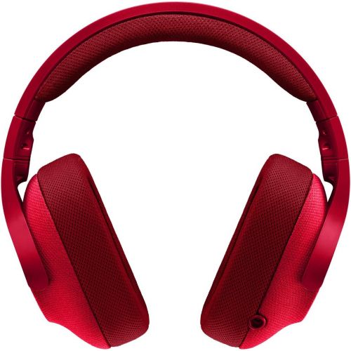 로지텍 Logitech G433 7.1 Wired Gaming Headset with DTS Headphone: X 7.1 Surround for PC, PS4, PS4 PRO, Xbox One, Xbox One S, Nintendo Switch ? Fire Red