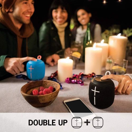 로지텍 Logitech Ultimate Ears UE WONDERBOOM 2 Twin Pack Bluetooth Speaker - Wireless Boom Box Waterproof with Double-Up Connection - (Deep Space)