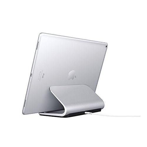 로지텍 Logitech Base Charging Stand For IPad Pro 9.7-inch,10.5-inch, 12.9-inch (1st and 2nd gen) Premium Aluminum Construction Smart Connector Technology - Silver