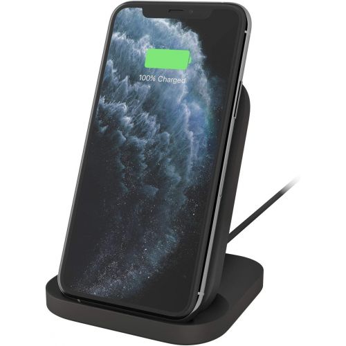 로지텍 Logitech Powered 10W Wireless Charging Stand for iPhone 11 Pro Max/11 Pro/11/XS Max/XS/XR/X, Samsung Galaxy S10/S10e/S10+, LG ThinQ V40/G8, Google Pixel 4/4XL, Airpods, and More -