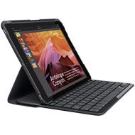 Logitech iPad Slim Folio: Case with Wireless Keyboard with Bluetooth (Black) - iPad 5th generation (2018 release)