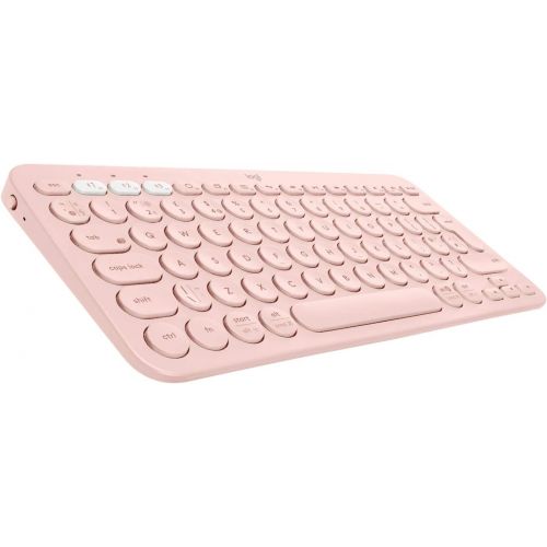 로지텍 Logitech K380 Multi Device Bluetooth Minimalist Keyboard Lightweight Rose
