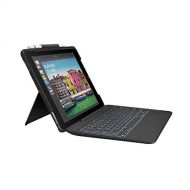Logitech iPad Pro 10.5 inch Keyboard Case SLIM COMBO with Detachable, Backlit, Wireless Keyboard and Smart Connector (Black)