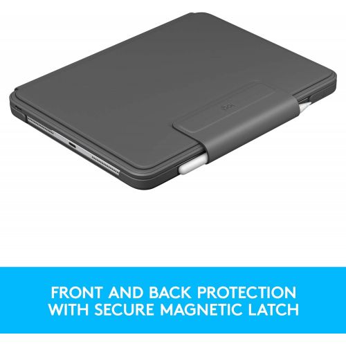 로지텍 Logitech SLIM FOLIO Pro Backlit Bluetooth Keyboard Case for iPad Pro 11-inch (1st, 2nd and 3rd gen) - Graphite