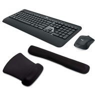 Logitech MK540 Wireless Keyboard and Mouse Bundle with Waverest Gel Wrist Pad and Gel Mouse Pad