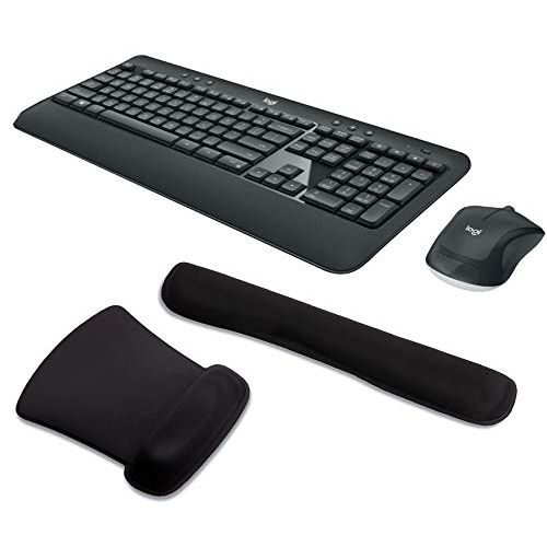 로지텍 Logitech MK540 Wireless Keyboard and Mouse Bundle with Waverest Gel Wrist Pad and Gel Mouse Pad