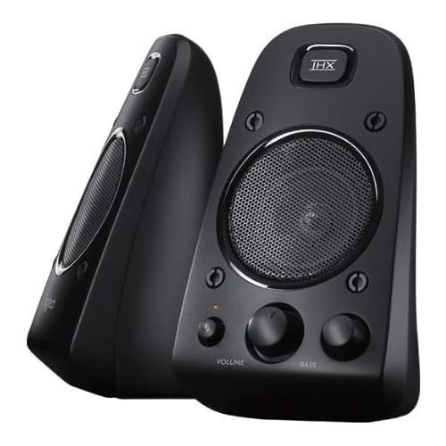 로지텍 Logitech Z623 400 Watt Home Speaker System Bundle with Knox Gear Headphones and Audio Cable (3 Items)