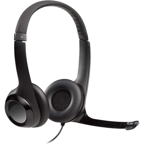 로지텍 Logitech H390 USB Headset with Noise-Cancelling Mic - 16 Pack , Black