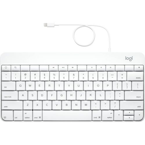 로지텍 Logitech Wired Keyboard for iPad with Lightning Connector ? White