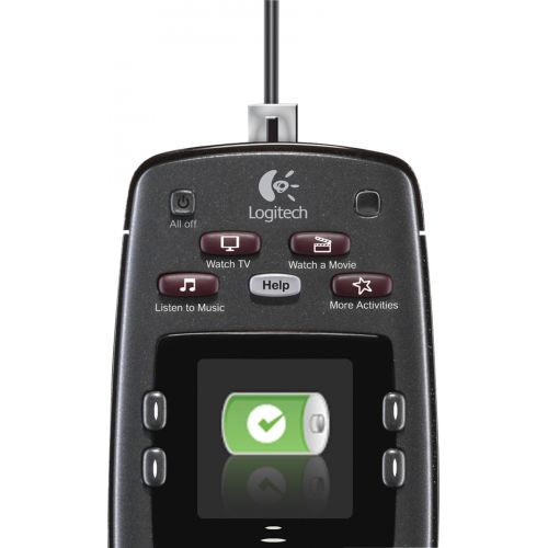 로지텍 Logitech Harmony 700 Rechargeable Remote with Color Screen (Black) [Discontinued by Manufacturer]