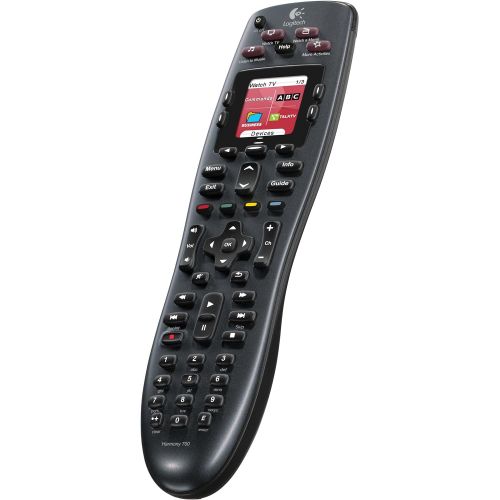 로지텍 Logitech Harmony 700 Rechargeable Remote with Color Screen (Black) [Discontinued by Manufacturer]