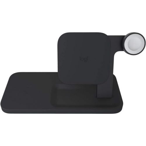 로지텍 Logitech Powered 3-in-1 Qi Wireless Charging Dock (Graphite)