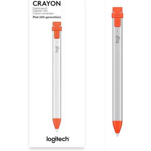 로지텍 Logitech Crayon Digital Pencil for iPad Pro 12.9-Inch (3rd Gen), iPad Pro 11-Inch, iPad (6th, 7th, 8th and 9th Gen), iPad Air (3rd, 4th and 5th Gen), iPad Mini 5, iOS 12.2 and Abov