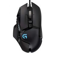 Logitech G502 Proteus Spectrum RGB Tunable Gaming Mouse, 12,000 DPI On-The-Fly DPI Shifting, Personalized Weight and Balance Tuning with (5) 3.6g Weights, 11 Programmable Buttons