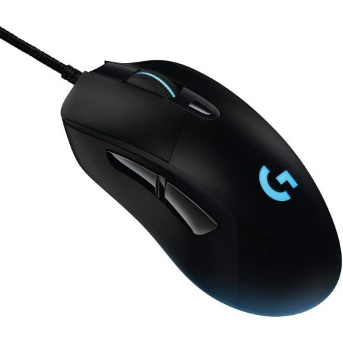 로지텍 Logitech G403 Prodigy RGB Gaming Mouse ? 16.8 Million Color Backlighting, 6 Programmable Buttons, Onboard Memory, Up to 12,000 DPI