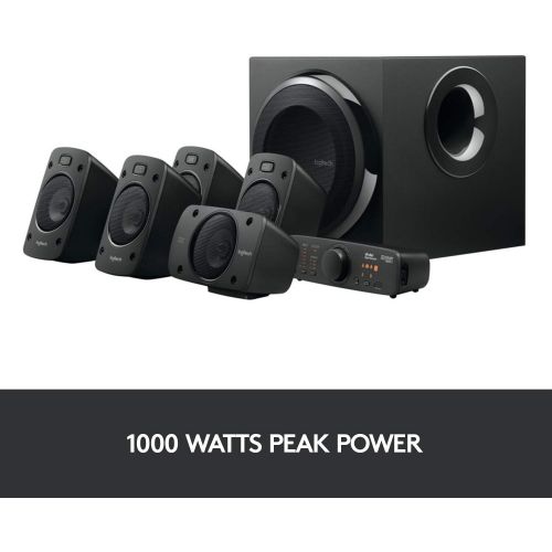 로지텍 [무료배송] 로지텍 서라운드 홈시어터 스피커 Logitech Z906 5.1 Surround Sound Speaker System - THX, Dolby Digital and DTS Digital Certified - Black