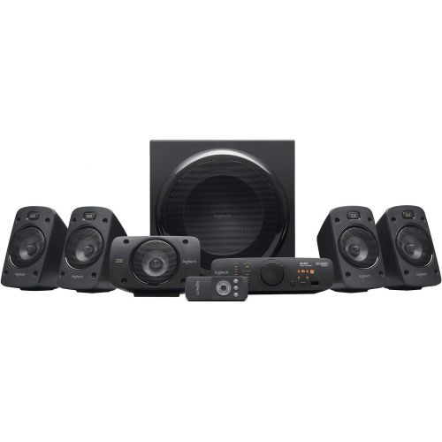 로지텍 [무료배송] 로지텍 서라운드 홈시어터 스피커 Logitech Z906 5.1 Surround Sound Speaker System - THX, Dolby Digital and DTS Digital Certified - Black