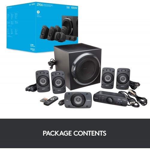 로지텍 [무료배송] 로지텍 서라운드 홈시어터 스피커 Logitech Z906 5.1 Surround Sound Speaker System - THX, Dolby Digital and DTS Digital Certified - Black