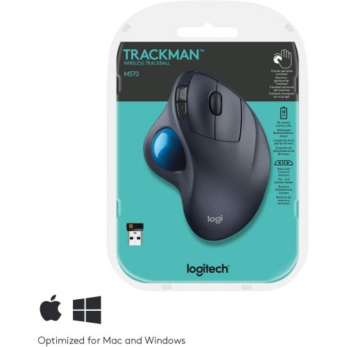 로지텍 Logitech M570 Wireless Trackball Mouse