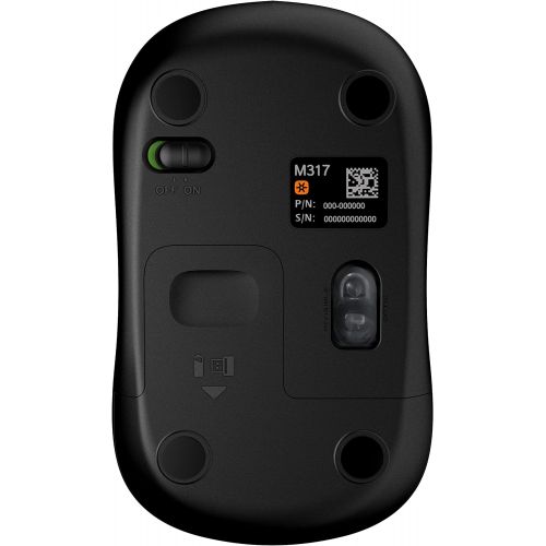 로지텍 Logitech Wireless Mouse M317 with Unifying Receiver  Black