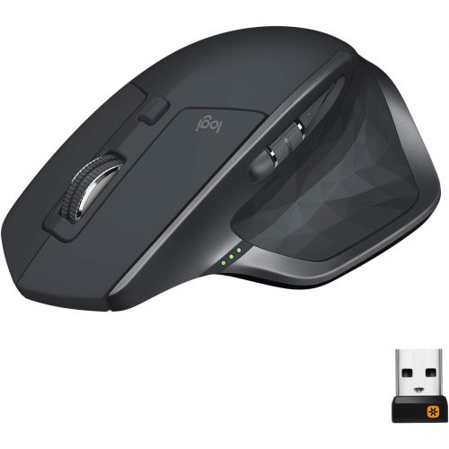 로지텍 Logitech MX Master 2S Wireless Mouse  Use on Any Surface, Hyper-fast Scrolling, Ergonomic Shape, Rechargeable, Control up to 3 Apple Mac and Windows Computers (Bluetooth or USB),