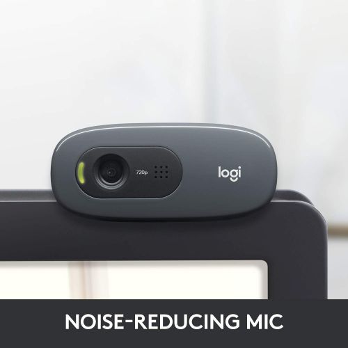 로지텍 [아마존베스트]Logitech C270 Desktop or Laptop Webcam, HD 720p Widescreen for Video Calling and Recording