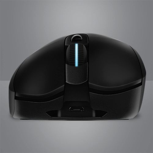 로지텍 [아마존베스트]Logitech G703 LIGHTSPEED Pro-Grade Wireless Gaming Mouse, 16000 DPI, RGB, Adjustable Weights, 6 Programmable Buttons, On-Board Memory, Long Battery Life, PC / Mac - Black