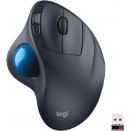 [아마존베스트]Logitech M570 Wireless Trackball Mouse  Ergonomic Design with Sculpted Right-Hand Shape, Compatible with Apple Mac and Microsoft Windows Computers, USB Unifying Receiver, Dark Gra