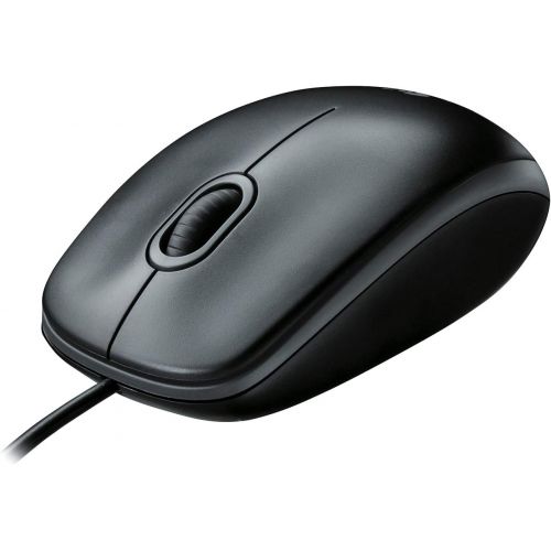 로지텍 [아마존베스트]Logitech B100 Corded Mouse  Wired USB Mouse for Computers and laptops, for Right or Left Hand Use, Black