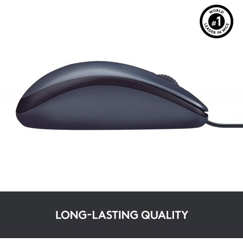 로지텍 [아마존베스트]Logitech B100 Corded Mouse  Wired USB Mouse for Computers and laptops, for Right or Left Hand Use, Black