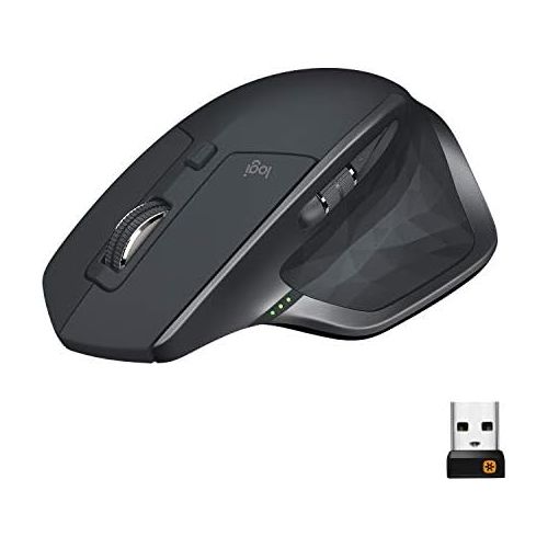 로지텍 [아마존베스트]Logitech MX Master 2S Wireless Mouse  Use on Any Surface, Hyper-fast Scrolling, Ergonomic Shape, Rechargeable, Control up to 3 Apple Mac and Windows Computers (Bluetooth or USB),