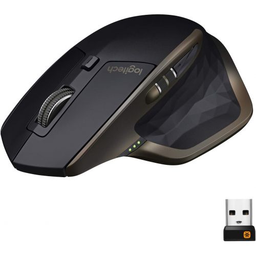 로지텍 [아마존베스트]Logitech MX Master Wireless Mouse  High-precision Sensor, Speed-Adaptive Scroll Wheel, Easy-Switch up to 3 Devices - Meteorite Black