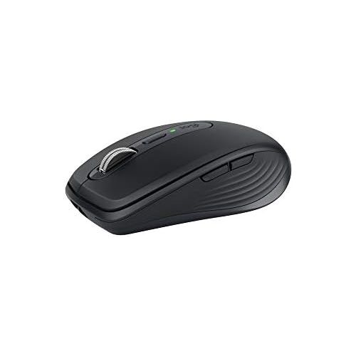 로지텍 [아마존베스트]Logitech MX Anywhere 3 Compact Performance Mouse, Wireless, Comfort, Fast Scrolling, Any Surface, Portable, 4000DPI, Customizable Buttons, USB-C, Bluetooth - Graphite