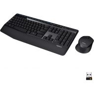 [아마존베스트]Logitech MK345 Wireless Combo Full-Sized Keyboard with Palm Rest and Comfortable Right-Handed Mouse - Black