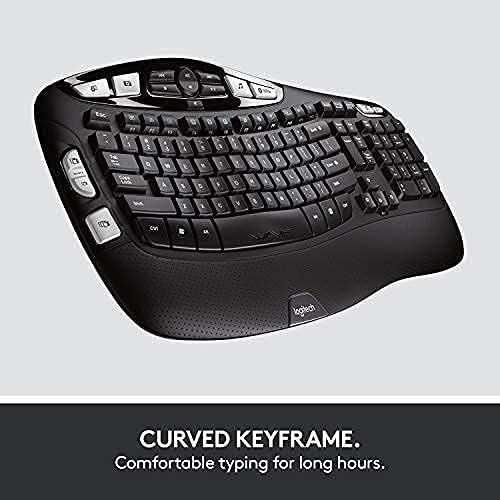 로지텍 [아마존베스트]Logitech MK570 Wireless Wave Keyboard and Mouse Combo