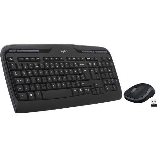로지텍 [아마존베스트]Logitech MK320 Wireless Desktop Keyboard and Mouse Combo  Entertainment Keyboard and Mouse, 2.4GHz Encrypted Wireless Connection, Long Battery Life