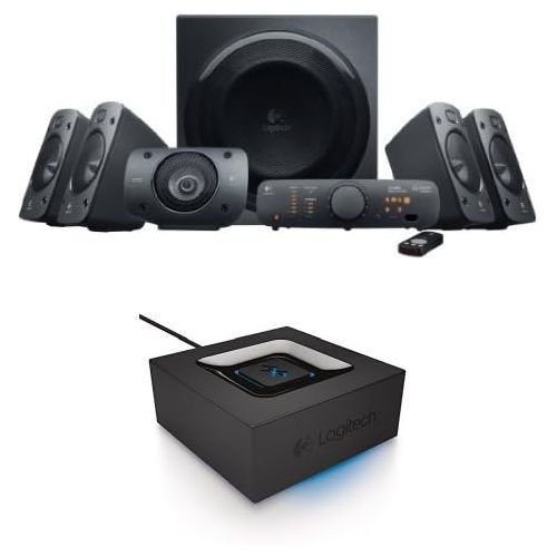 로지텍 [아마존베스트]Logitech Z906 Surround Sound Speaker System Bundle with Bluetooth Audio Adapter