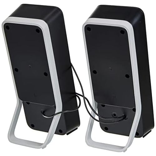 로지텍 [아마존베스트]Logitech Z200 2.0 Speaker with Subwoofer, Surround Sound, 10 Watt Peak Power, 2 x 3.5 mm Inputs, Volume Control, EU Plug, PC/TV/Smartphone/Tablet - Midnight Black/Black