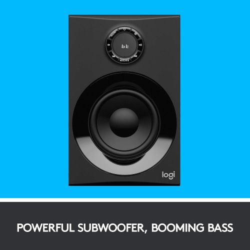 로지텍 Logitech Z607 5.1 Surround Sound Speakers (Bluetooth, CINCH, 160 W peak power, remote control, compatible with computers, PCs, TVs, phones and tablets)